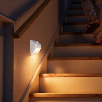 Immax 08308L - LED nabíjacie schodiskové svietidlo so senzorom STEP LIGHT LED/0,3W/3,7V 2200 mAh IP53 biela