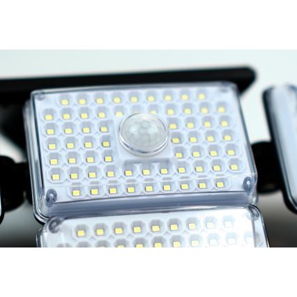 LED Solárne nástenné svietidlo so senzorom LED/5W/5,5V IP65