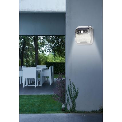 LED Solárne nástenné svietidlo so senzorom LED/3W/5,5V IP65 1200 mAh