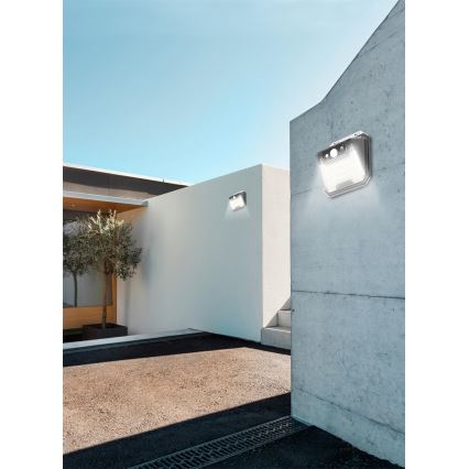 LED Solárne nástenné svietidlo so senzorom LED/3W/5,5V IP65 1200 mAh