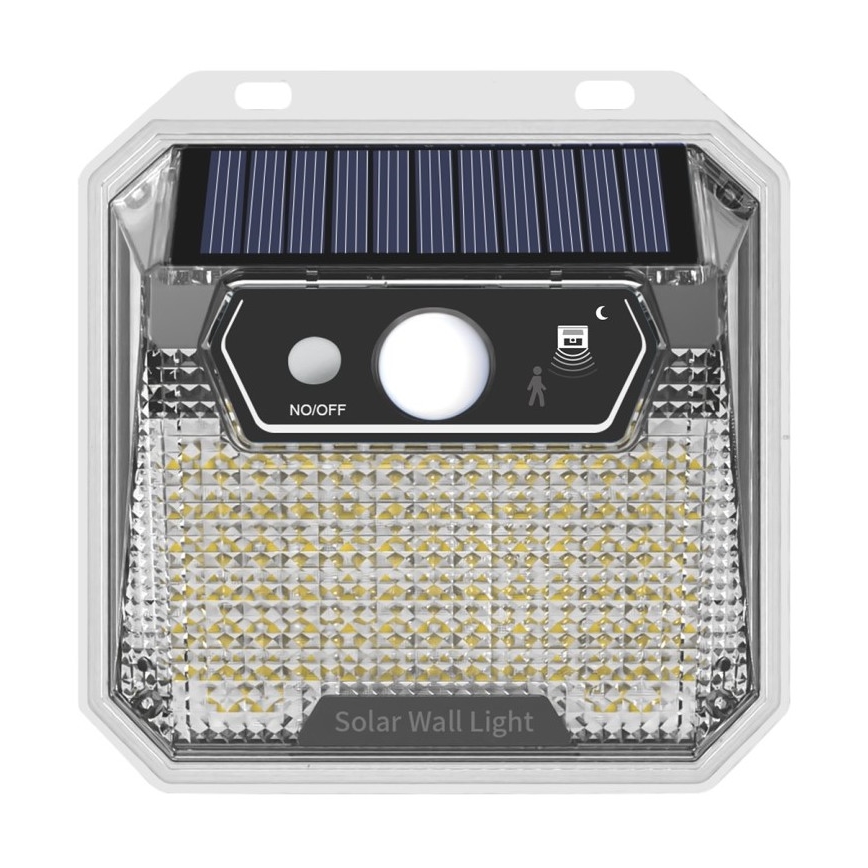 LED Solárne nástenné svietidlo so senzorom LED/3W/5,5V IP65 1200 mAh