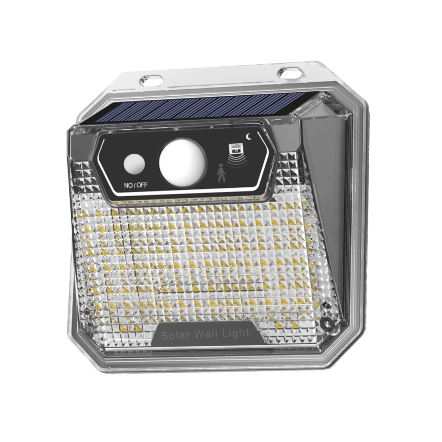 LED Solárne nástenné svietidlo so senzorom LED/3W/5,5V IP65 1200 mAh