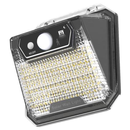LED Solárne nástenné svietidlo so senzorom LED/3W/5,5V IP65 1200 mAh