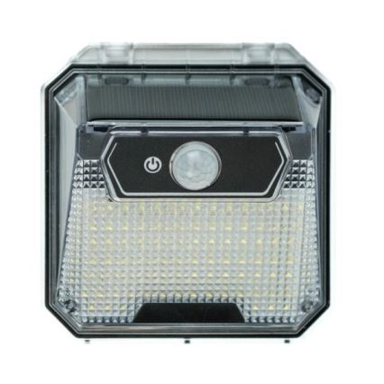 LED Solárne nástenné svietidlo so senzorom LED/3W/5,5V IP65 1200 mAh