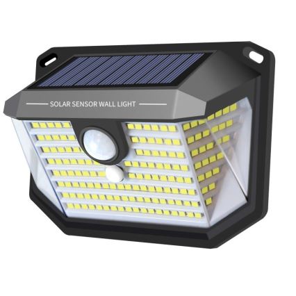 LED Solárne nástenné svietidlo so senzorom LED/4W/5,5V IP65 1200 mAh