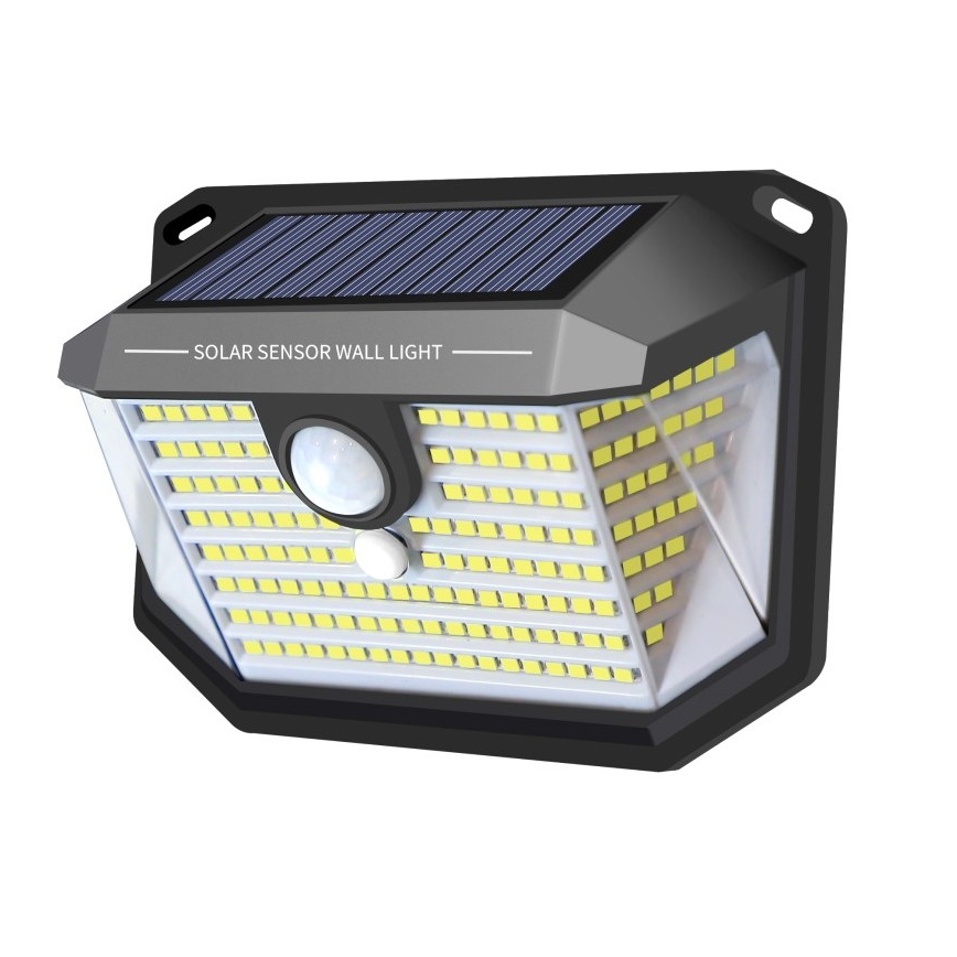LED Solárne nástenné svietidlo so senzorom LED/4W/5,5V IP65 1200 mAh