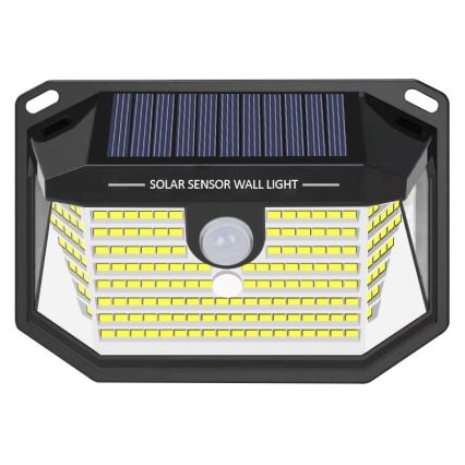 LED Solárne nástenné svietidlo so senzorom LED/4W/5,5V IP65 1200 mAh