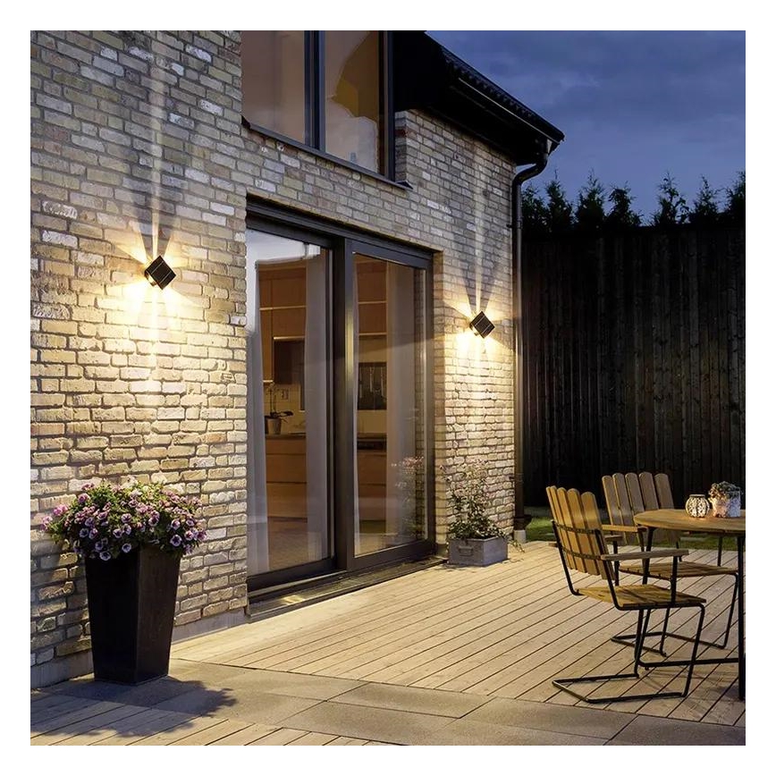 LED Solárne nástenné svietidlo so senzorom LED/2W/5V IP54