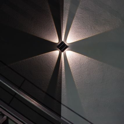 LED Solárne nástenné svietidlo so senzorom LED/2W/5V IP54