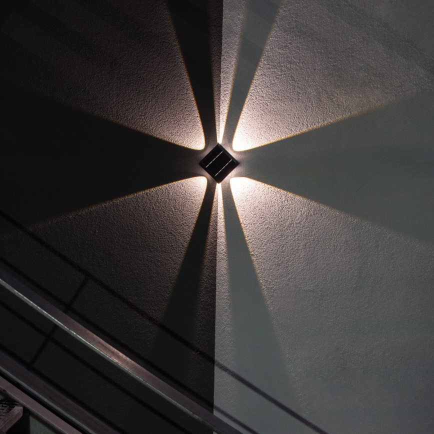 LED Solárne nástenné svietidlo so senzorom LED/2W/5V IP54