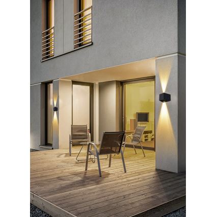 LED Solárne nástenné svietidlo so senzorom LED/2W/5V IP54 1300 mAh