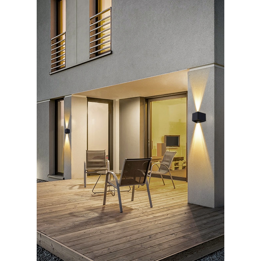LED Solárne nástenné svietidlo so senzorom LED/2W/5V IP54 1300 mAh