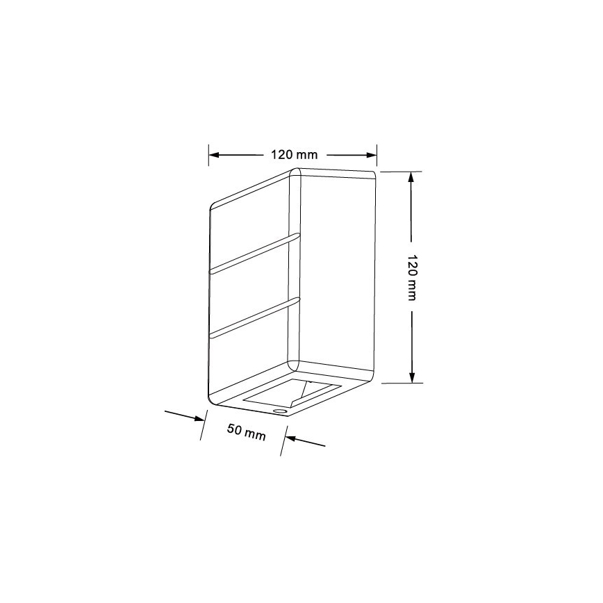 LED vonkajšie nástenné svietidlo LUXLINE 6W/230V 3000K IP54 biele