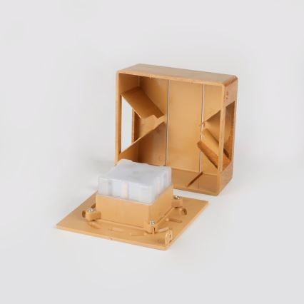 LED vonkajšie nástenné svietidlo LUXLINE LED/6W/230V 3000K IP54, dubové prevedenie