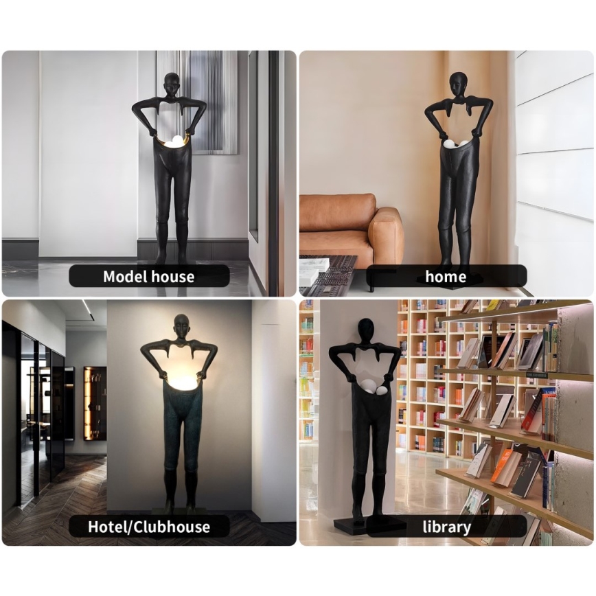 Stojacia lampa SILUETTE 4xG9/10W/230V 185 cm Human Houdini