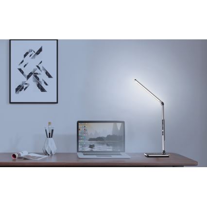 LED Stmievateľná stolná lampa LED/8,5W/230V s bezdrôtovým nabíjaním