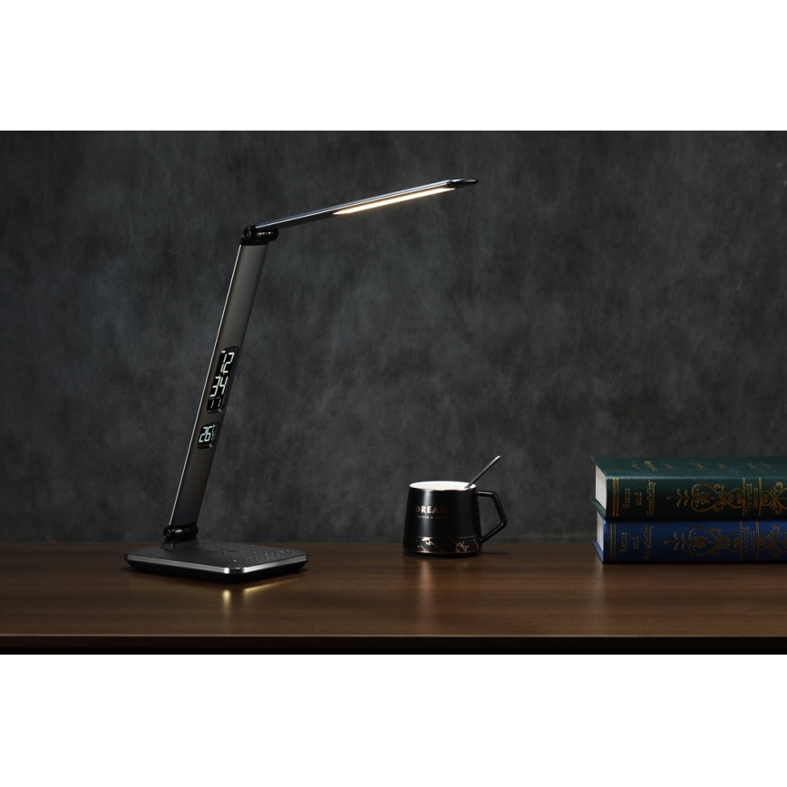 LED Stmievateľná stolná lampa LED/8,5W/230V s bezdrôtovým nabíjaním