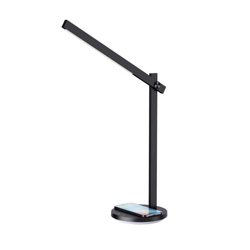 LED Stmievateľná stolná lampa s bezdrôtovým nabíjaním QI BEAM LED/18W/230/12V 2800K/4000K/5000K