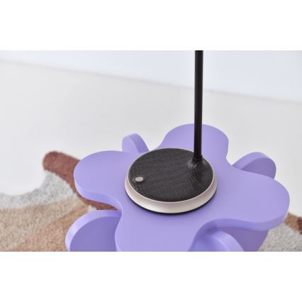 LED Stmievateľná stolná lampa s bezdrôtovým nabíjaním FINCH LED/9W/12/230V šedá/lesklý chróm