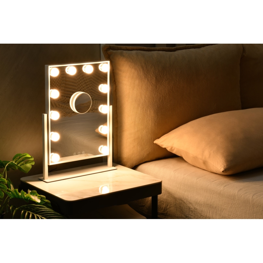 LED Stmievateľné kosmetické zrkadielko MUST HAVE LED/12W/230V