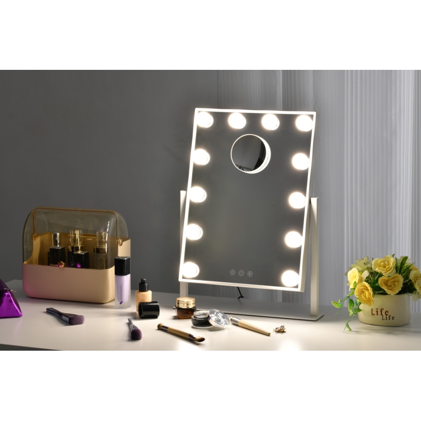 LED Stmievateľné kosmetické zrkadielko MUST HAVE LED/12W/230V