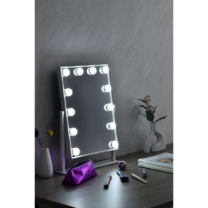 LED Stmievateľné kosmetické zrkadielko MUST HAVE LED/12W/230V