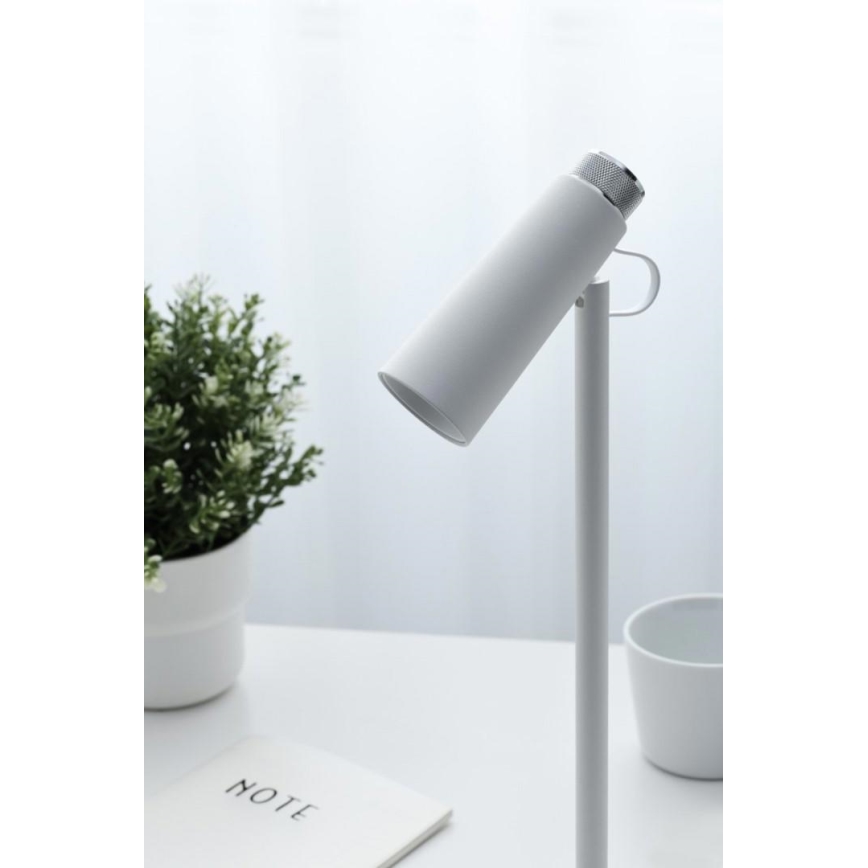 LED Stmievateľná stolná lampa s bezdrôtovým Qi nabíjaním TIT LED/12W/230V biela