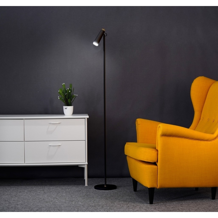 LED Stmievateľná stojacia lampa TIT LED/6W/230V čierna