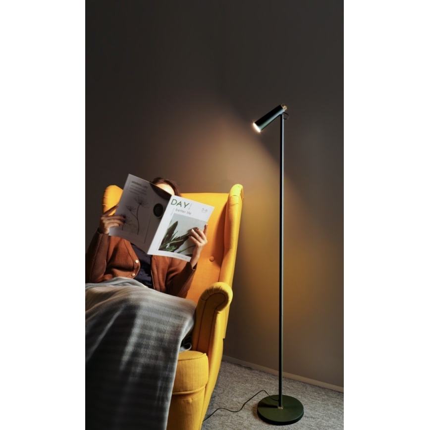 LED Stmievateľná stojacia lampa TIT LED/6W/230V čierna