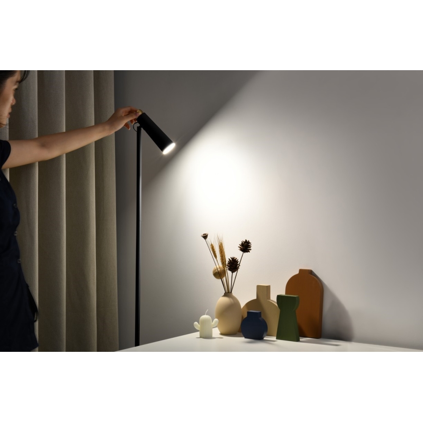 LED Stmievateľná stojacia lampa TIT LED/6W/230V čierna