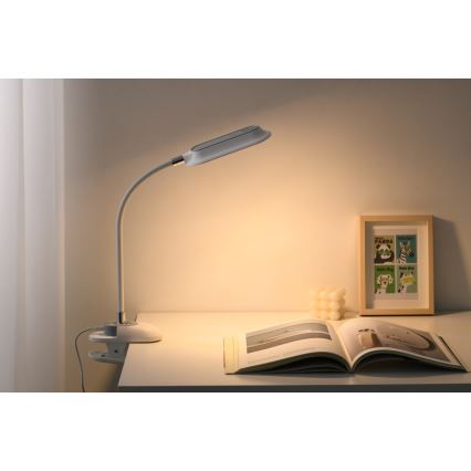 LED+CCT Stmievateľná stolová lampa s klipom CLIP LED/7,5W/230V 3000/4200/5000K biela
