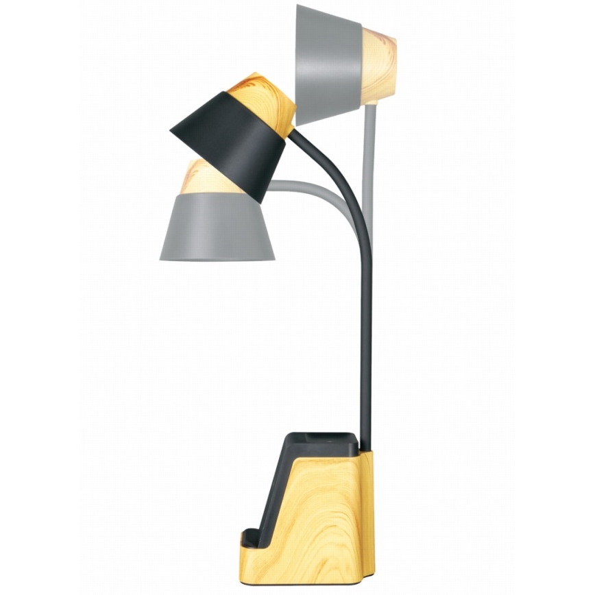 LED+CCT Stmievateľná stolná lampa s bezdrôtovým nabíjaním QI IDEAL LED/8W/230V 2700/4000/5000K béžová