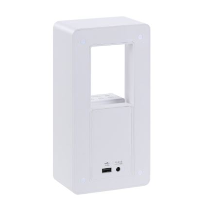 LED Stolná lampa s budíkom a nabíjaním CALM LED/3,5W/5V