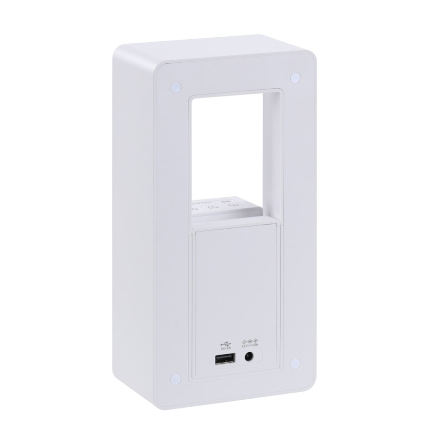 LED Stolná lampa s budíkom a nabíjaním CALM LED/3,5W/5V