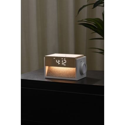 LED stolná lampa s budíkom a nabíjaním CALM LED/1,2W/5V