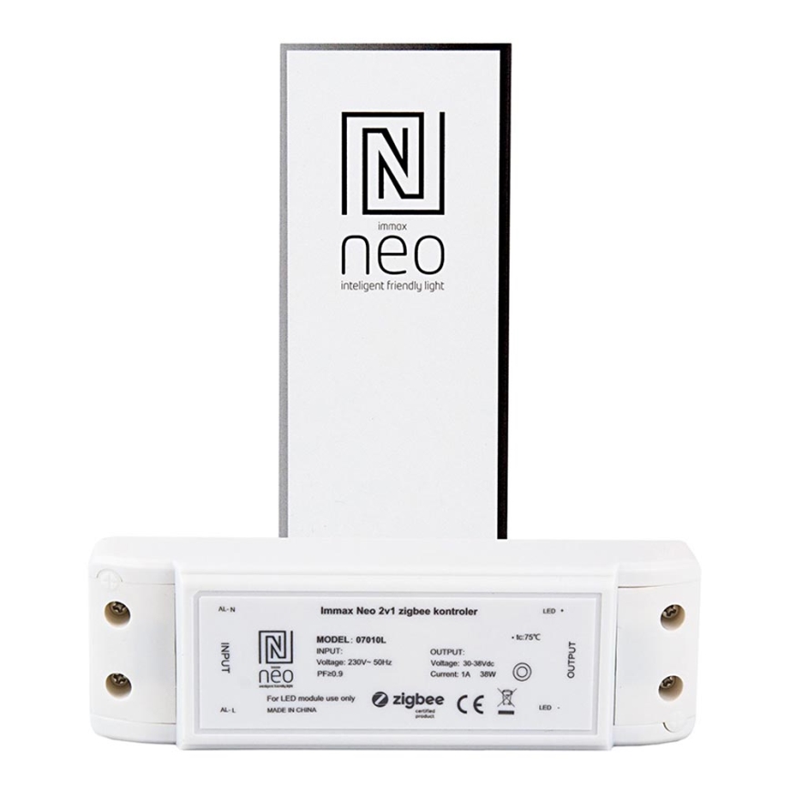 Immax NEO 07010L - Prepojovacie zariadenie 2v1 38W/230V ZigBee Tuya