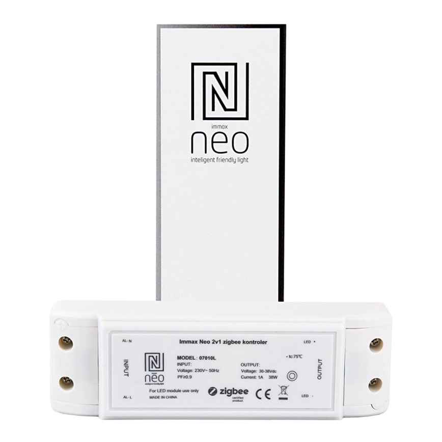 Immax NEO 07010L - Prepojovacie zariadenie 2v1 38W/230V ZigBee Tuya