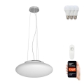 Immax NEO 07055L-LED RGB Stmievateľný luster na lanku ELIPTICO 3xE27/8,5W/100-240V Tuya