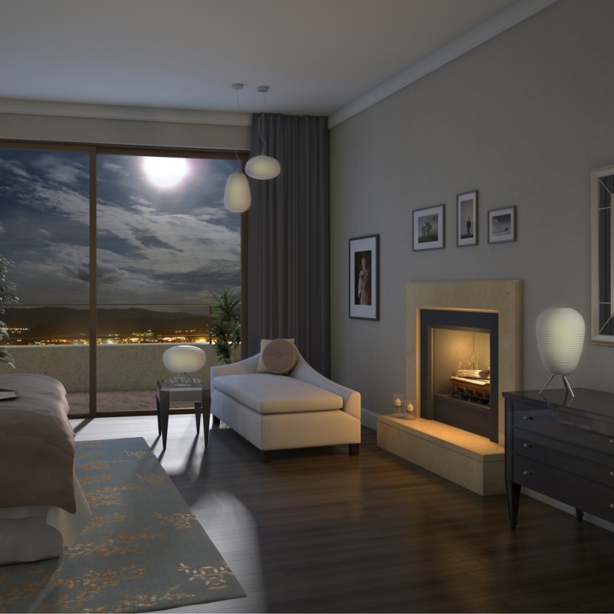 Immax NEO - LED Stmievateľný luster na lanku RGB COCONO 1xE27/8,5W/100-240V