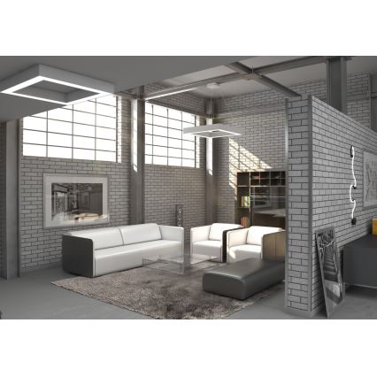 Immax NEO 07072L - LED Stmievateľné stropné svietidlo CANTO LED/60W/230V 80x80 cm Tuya + diaľkové ovládanie