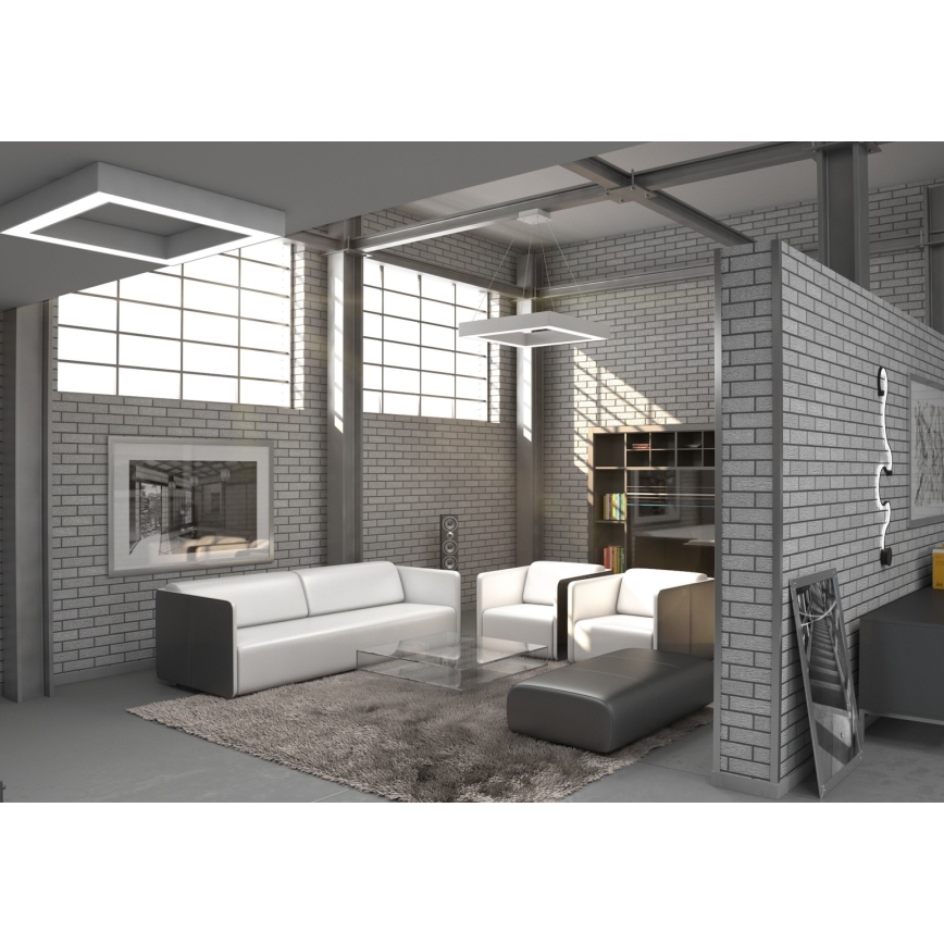 Immax NEO 07072L - LED Stmievateľné stropné svietidlo CANTO LED/60W/230V 80x80 cm Tuya + diaľkové ovládanie