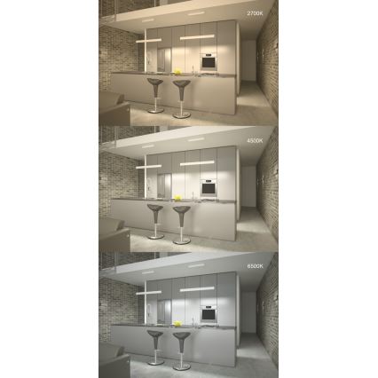 Immax NEO 07086L - LED Stmievateľné nástenné svietidlo LISTON LED/8W/230V čierna Tuya + diaľkové ovládanie