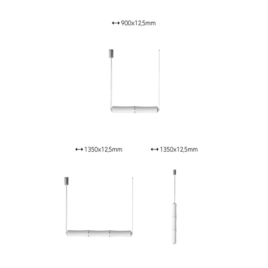 Immax NEO 07102L - LED Stmievateľný luster na lanku BAMBOOS LED/30W/230V 90 Tuya + diaľkové ovládanie