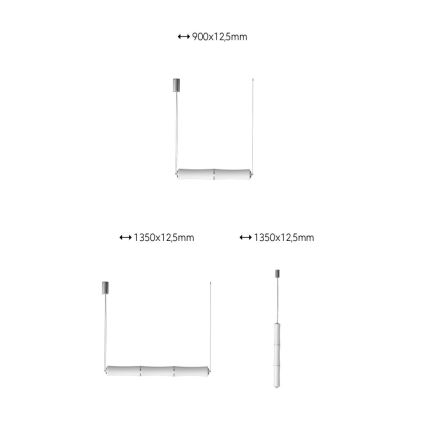 Immax NEO 07103L - LED Stmievateľný luster na lanku BAMBOOS LED/45W/230V 135 cm Tuya + diaľkové ovládanie