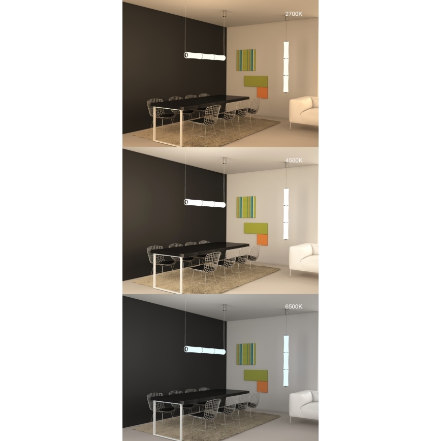Immax NEO 07103L - LED Stmievateľný luster na lanku BAMBOOS LED/45W/230V 135 cm Tuya + diaľkové ovládanie