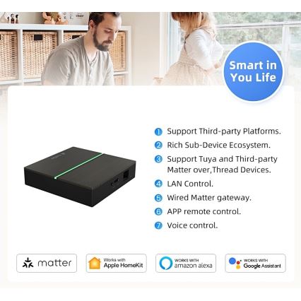 Immax NEO 07117-5 - MATTER BRIDGE inteligentná brána Zigbee 3.0 230 V Wi‑Fi