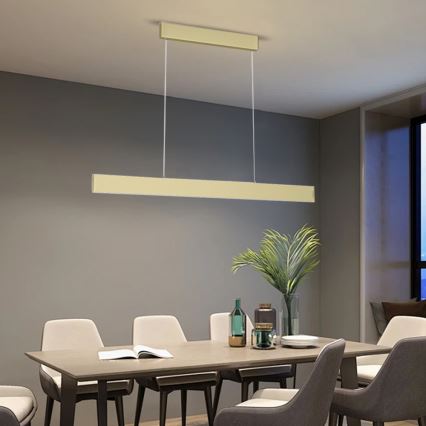 Immax Neo 07128L - LED Luster na lanku LISTON zlatá LED/18W/230V ZigBee + DO Tuya