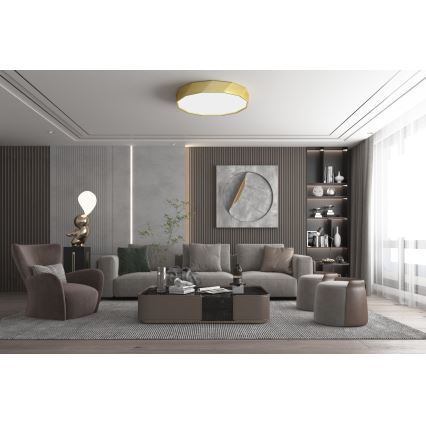 Immax NEO 07132-G80 - LED SMART Stmievateľné stropné svietidlo DIAMANTE LED/60W/230V zlatá 80 cm Tuya ZigBee + diaľkové ovládanie