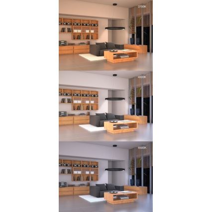 Immax NEO 07144-GR60 - LED Stmievateľné stropné svietidlo PASTEL LED/52W/230V Tuya šedá + diaľkové ovládanie