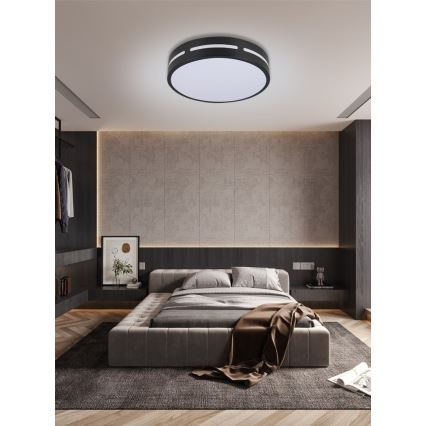 Immax NEO 07152-B30 - LED Stmievateľné stropné svietidlo NEO LITE PERFECTO LED/24W/230V Wi-Fi Tuya čierna + diaľkové ovládanie